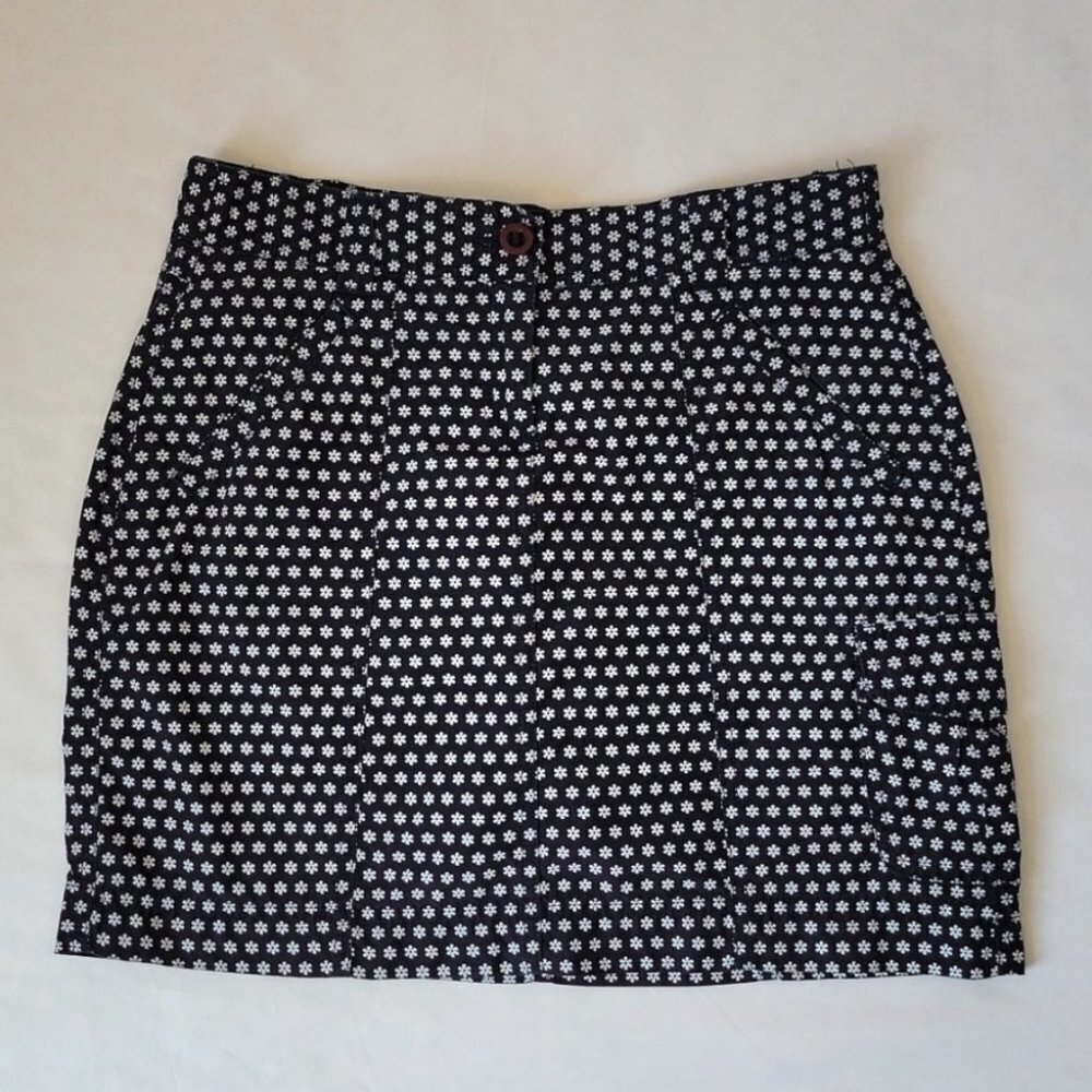Lands' End Ditsy Daisy Print Skort Navy/White Size 2P